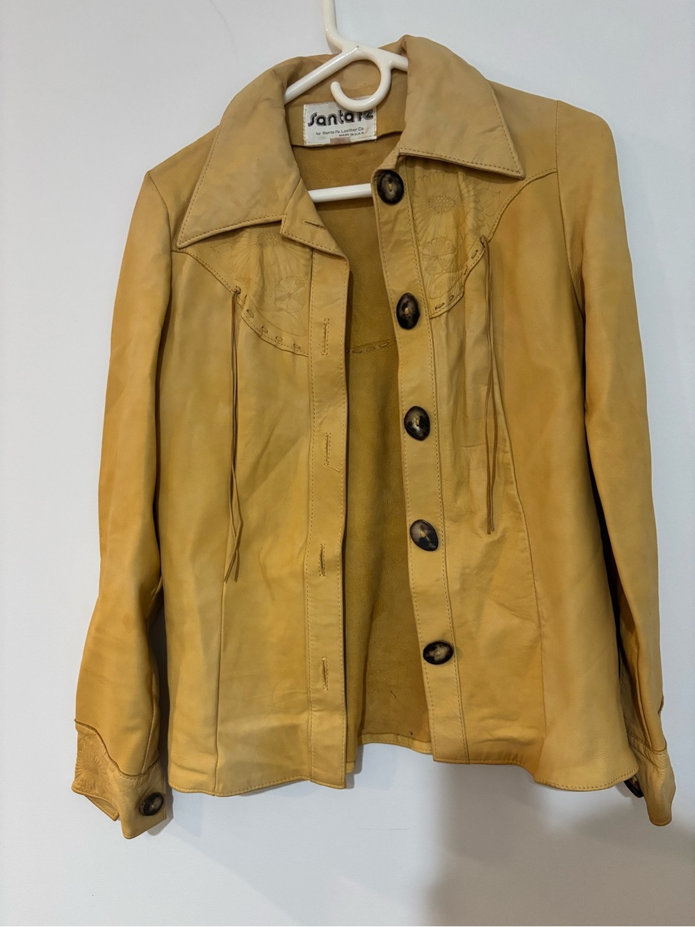 SANTA FE LEATHER Co 70s Western Deerskin Jacket & Pants 8-10 Lainey Wilson ready